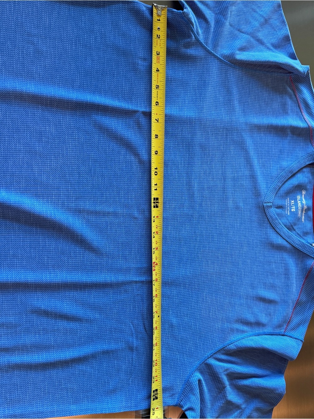 Tommy Bahama Blue Short Sleeve V-Neck Tee - Picture 3 of 5